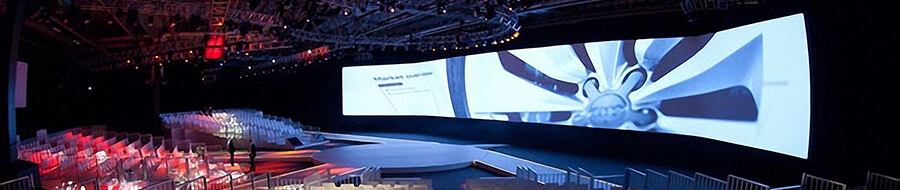 Indoor and outdoor projection screens for special events